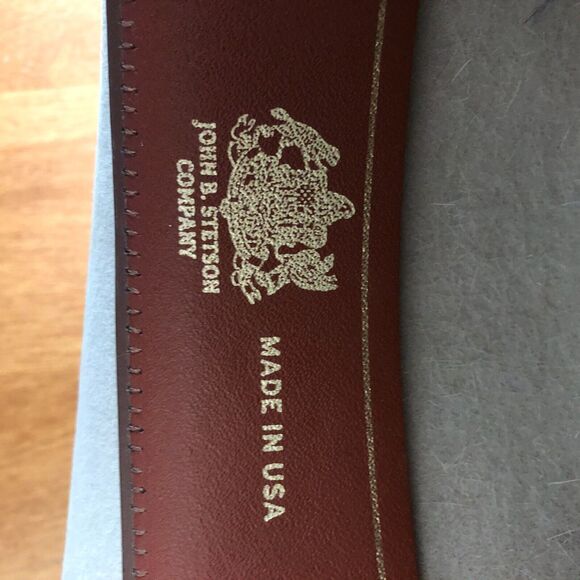 Stetson Cowboy Hat Womens Gray Felt Size 7 1/4 Rhinestone Band USA Western - Picture 7 of 9